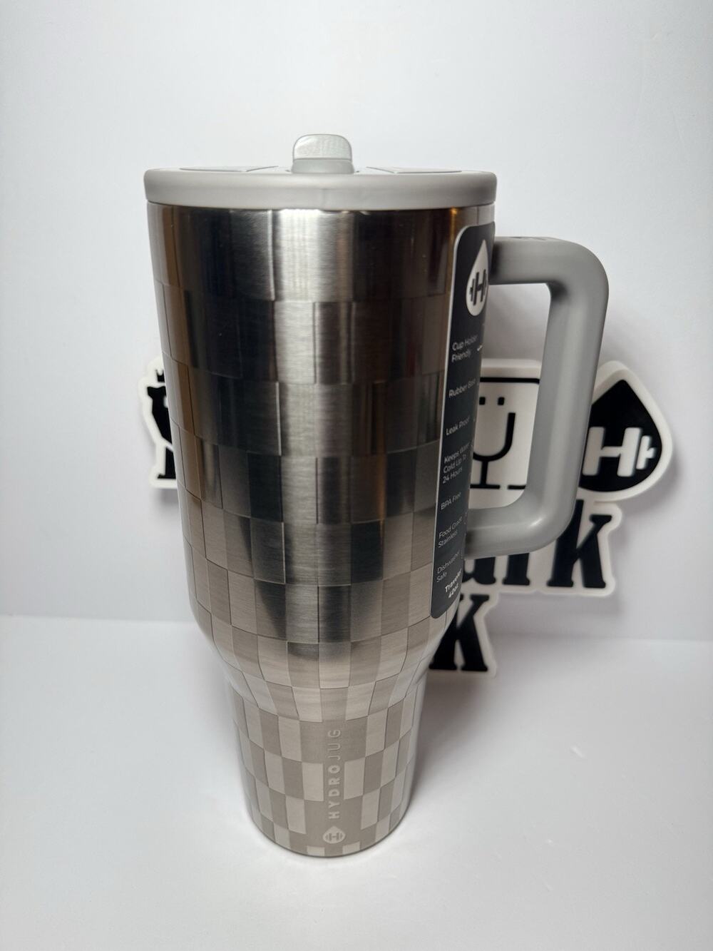 Hydrojug X Rylee Arnold DISCO BALL SILVER SHINE 40oz Traveler Tumbler NIB